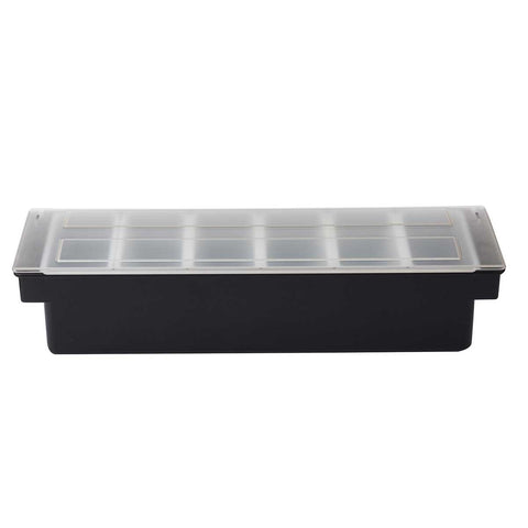 Tablecraft Plastic 6 Compartment Condiment Holder