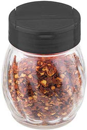 Tablecraft Black Plastic Flip Top Shaker, 6 Ounce -- 12 per case.