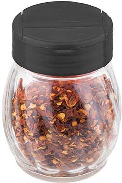 Tablecraft Black Plastic Flip Top Shaker, 6 Ounce -- 12 per case.