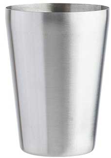 Tablecraft 18/8 Stainless Steel Brushed Finish Cocktail Shaker, 18 Ounce