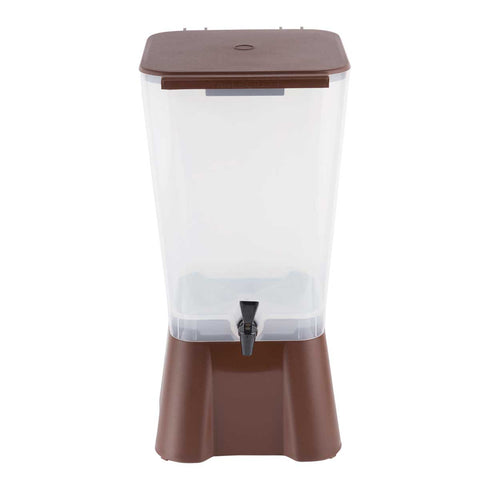 Tablecraft Polypropylene Brown Beverage Dispenser, 5 Gallon