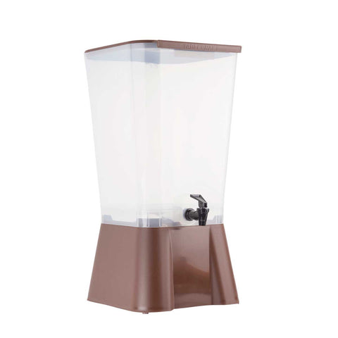 Tablecraft Polypropylene Brown Beverage Dispenser, 5 Gallon