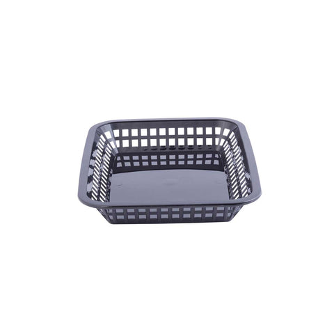 Tablecraft Black Rectangular Grande Basket, 10.75 x 7.75 x 1.5 inch -- 36 per case