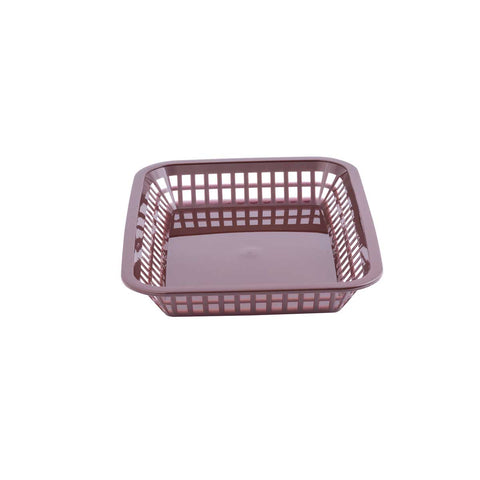 Tablecraft Brown Rectangular Grande Basket, 10.75 x 7.75 x 1.5 inch -- 36 per case