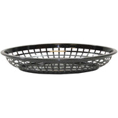 Tablecraft Black Jumbo Oval Basket, 11.7 x 8.7 x 1.7 inch -- 36 per case