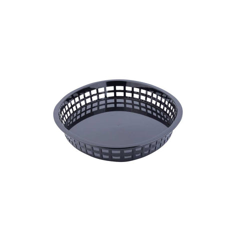 Tablecraft Black Texas Platter Oval Basket, 12.75 x 9.5 x 1.53 inch -- 36 per case