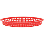Tablecraft Red Texas Platter Oval Basket, 12.75 x 9.5 x 1.53 inch -- 36 per case