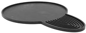 Tablecraft Black Rubber Condensation Drip Tray for Dispenser, 10.125 inch Dia