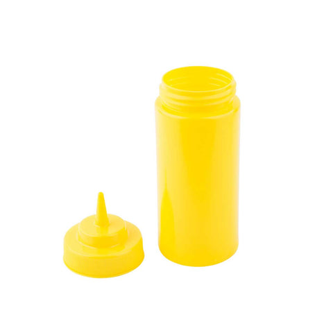 Tablecraft Widemouth Yellow with Standard TipTop Squeeze Bottle, 16 Ounce -- 24 per case