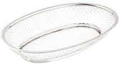 Tablecraft Stainless Steel Large Classic Oval Basket, 12 x 8.5 x 1.75 inch