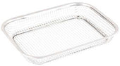 Tablecraft Stainless Steel Rectangular Grande Platter Basket, 10.5 x 8 x 2 inch