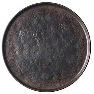 Tablecraft Round Brown Melamine Platter, 10.75 inch Dia