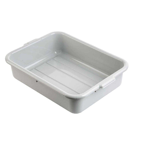Tablecraft Gray Bus Box, 21.75 x 15.75 x 5 inch -- 12 per case