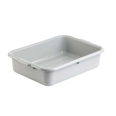 Tablecraft Gray Bus Box, 21.75 x 15.75 x 5 inch -- 12 per case