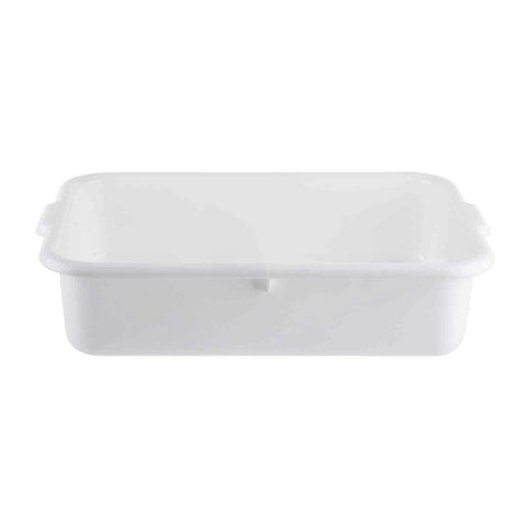 Tablecraft White Bus Box, 21.75 x 16.75 x 5 inch -- 12 per case