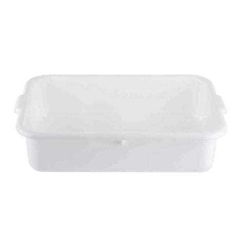 Tablecraft White Bus Box, 21.75 x 16.75 x 5 inch -- 12 per case