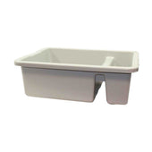 Tablecraft Polyethylene Gray Heavy Duty Divided Bus Tub, 21 x 17 x 7 inch -- 6 per case