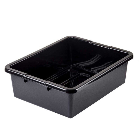 Tablecraft Black Heavy Duty Tote Box, 21 x 17 x 7 inch -- 6 per case