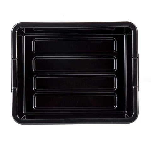 Tablecraft Black Heavy Duty Tote Box, 21 x 17 x 7 inch -- 6 per case