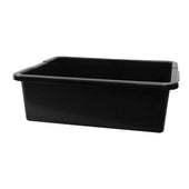 Tablecraft Black Heavy Duty Tote Box, 21 x 17 x 7 inch -- 6 per case