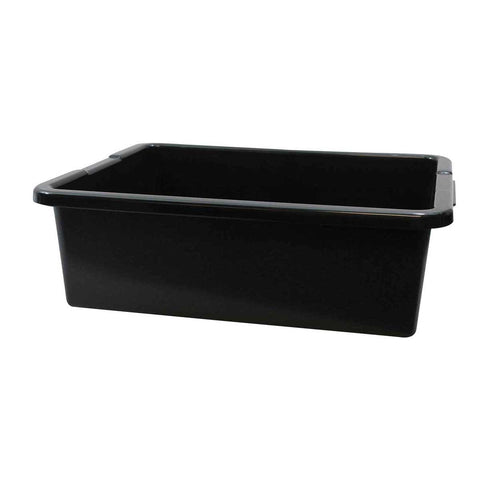 Tablecraft Black Heavy Duty Tote Box, 21 x 17 x 7 inch -- 6 per case