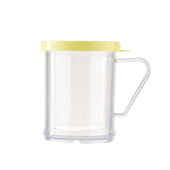 Tablecraft Plastic Dredge with Yellow Cheese Lid, 10 Ounce -- 12 per case