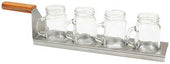 Tablecraft Better Burger Collection Spatula Drink Flight with Faux Wood Handle, 16 x 3.5 x 3.25 inch
