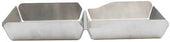 Tablecraft Better Burger Collection Brushed Stainless Steel Burger Box, 11.625 x 6.25 x 1.5 inch