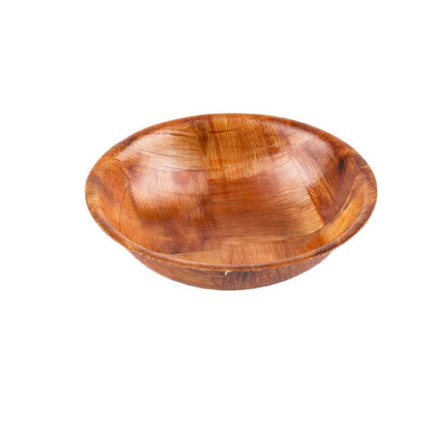 Tablecraft Mahogany Woven Wood Salad Bowl, 6 inch -- 12 per case