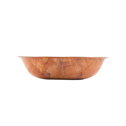 Tablecraft Mahogany Woven Wood Salad Bowl, 8 inch -- 12 per case
