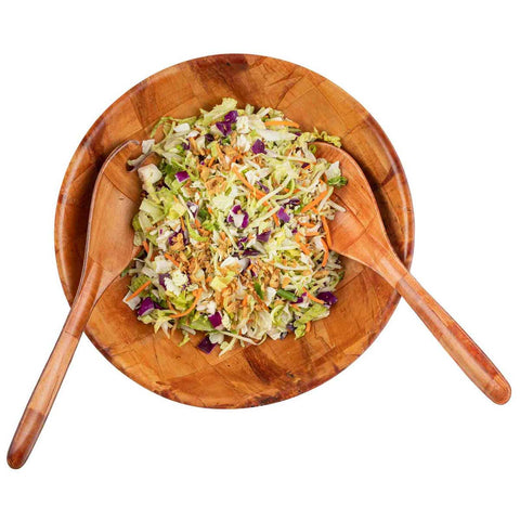 Tablecraft Mahogany Woven Wood Salad Bowl, 12 inch -- 12 per case