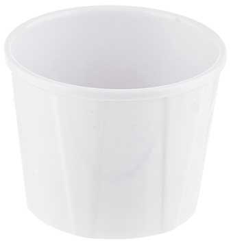 Tablecraft Better Burger Collection Round Melamine Souffle Cup, 3 Ounce Capacity -- 12 per case.