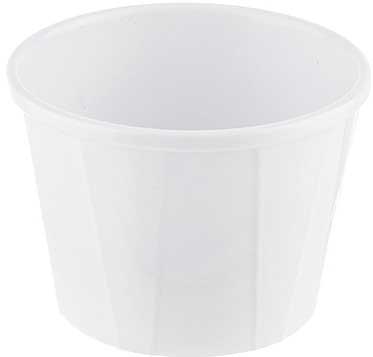 Tablecraft Better Burger Collection Round Melamine Souffle Cup, 6 Ounce -- 12 per case.