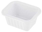 Tablecraft Better Burger Collection Rectangular Melamine Sauce Cup, 1.5 Ounce -- 12 per case.