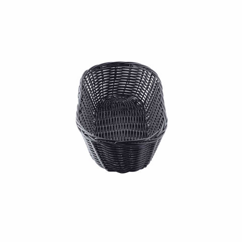 Tablecraft Black Italian Woven Basket, 15 inch -- 12 per case