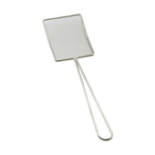 Tablecraft Rectangular Nickel Plated Steel Fine Mesh Skimmer, 5.25 x 6 x 18 inch