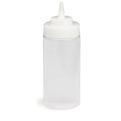 Tablecraft Widemouth Clear with Wide TipTop Squeeze Bottle, 16 Ounce -- 24 per case