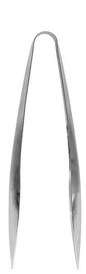 Tablecraft Dalton II Collection Brushed Finish 18/8 Stainless Steel Tong, 6 inch