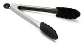 Tablecraft 0.8mm Stainless Steel Silicone Tip Locking Tong, 7 inch