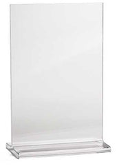 Tablecraft Acrylic Two-Sided Table Tent, 4 x 6 inch -- 24 per case.