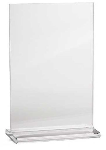 Tablecraft Acrylic Two-Sided Table Tent, 4 x 6 inch -- 24 per case.