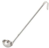 Tablecraft One Piece 4 Ounce Stainless Steel Ladle, 14 inch Length -- 12 per case.