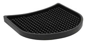 Tablecraft Black Rubber Crescent Drip Tray, 4.25 x 4 inch