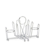Tablecraft Chrome Combination Condiment Rack -- 12 per case