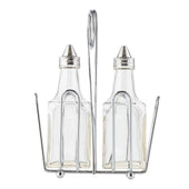 Tablecraft European Collection Square Glass Oil and Vinegar Bottle for Cruet Set, 6 Ounce -- 12 per case