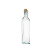 Tablecraft Prima Oil and Vinegar Bottle with Cork, 16 Ounce -- 12 per case