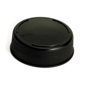 Tablecraft InvertaTop Polyethylene Black 63mm End Cap for Squeeze Bottles, 2.75 x 2.75 x 0.875 inch - 12 per pack -- 1 pack per case