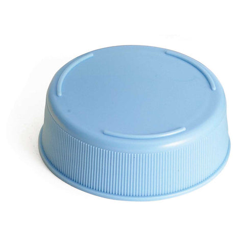 Tablecraft InvertaTop Polyethylene Light Blue 63mm End Cap for Squeeze Bottles, 2.75 x 2.75 x 0.875 inch - 12 per pack -- 1 pack per case