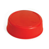 Tablecraft InvertaTop Polyethylene Red 63mm End Cap for Squeeze Bottles, 2.75 x 2.75 x 0.875 inch - 12 per pack -- 1 pack per case