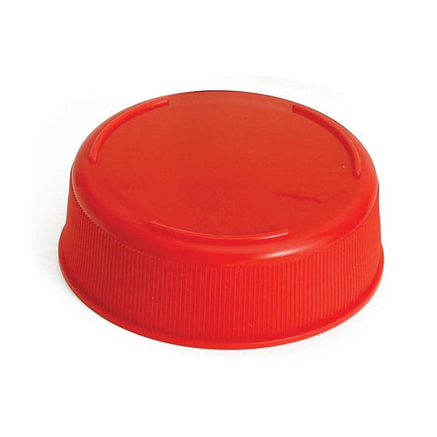 Tablecraft InvertaTop Polyethylene Red 63mm End Cap for Squeeze Bottles, 2.75 x 2.75 x 0.875 inch - 12 per pack -- 1 pack per case